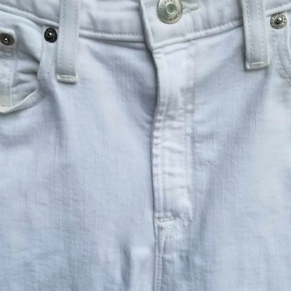 J Crew White Lookout High Rise Skinny Crop Jeans size 29